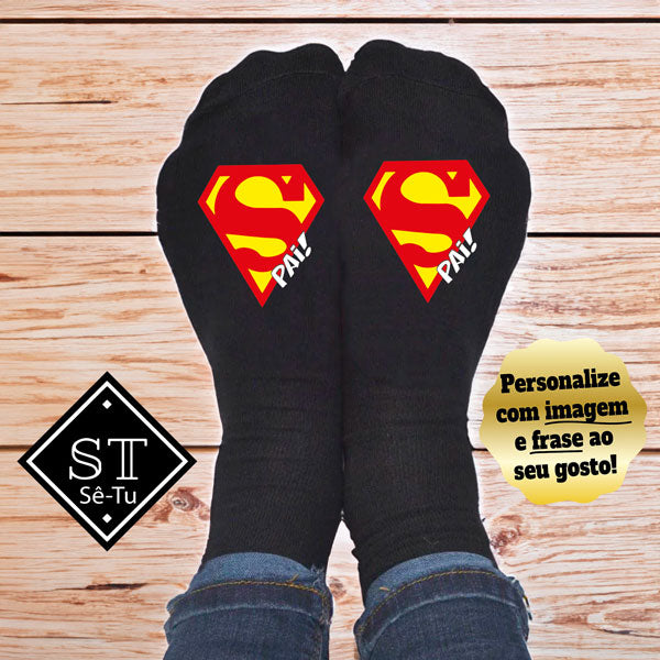 Meias Super Pai (Parentesco) Nome